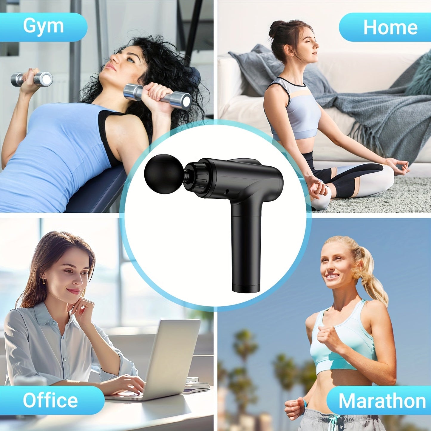 Deep Tissue Massage Gun – Rechargeable Muscle Relaxation & Recovery Device | Lumyn